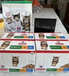 Bedankt namens de kittens